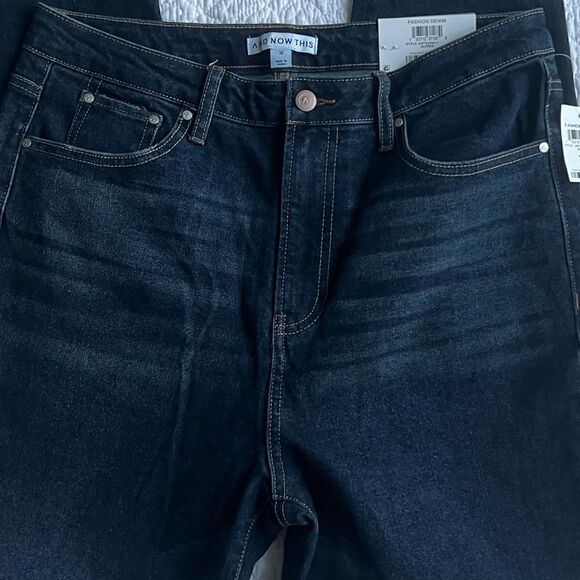 NWT And Now This The Slim Jean High Rise Long line Leg Dark Rinse Jeans sz 32 - Picture 9 of 13